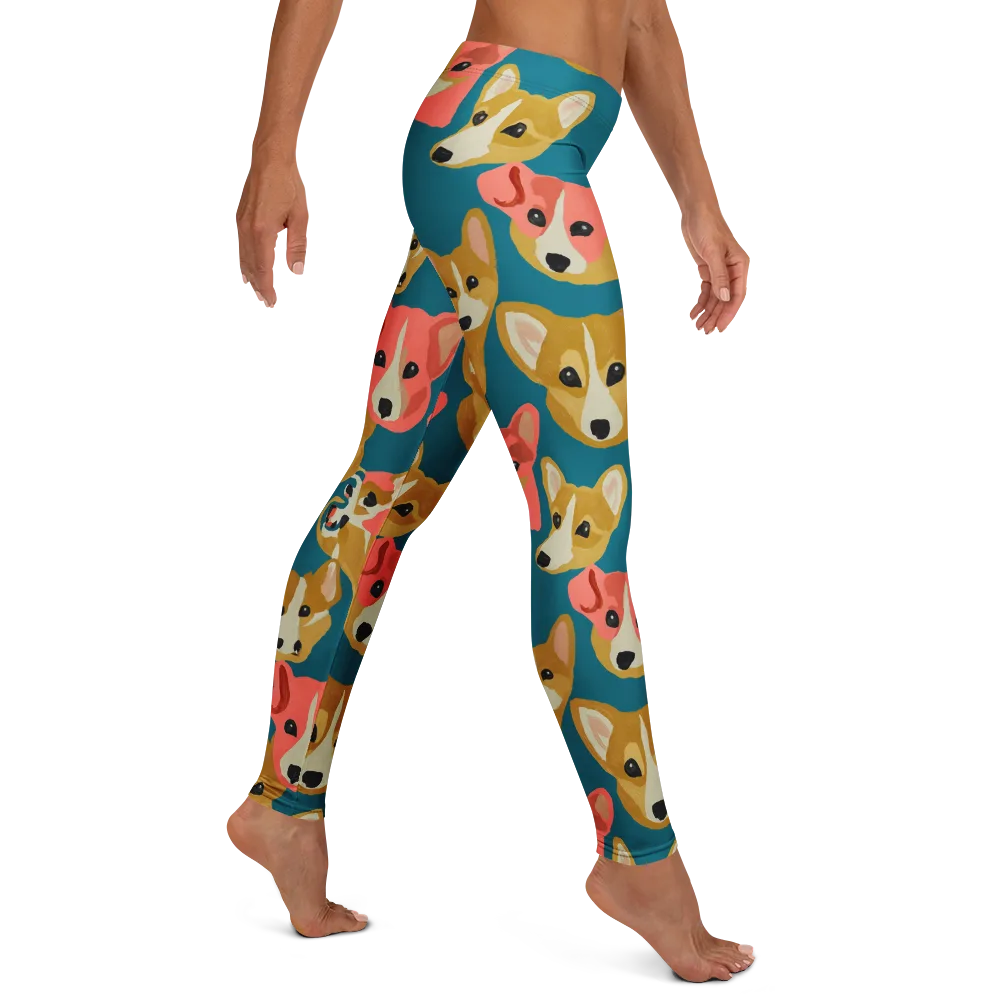 Coral Canines on Leggings — Right