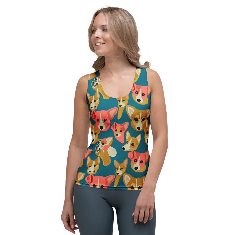 Coral Canines on Women's Tank Top — Front