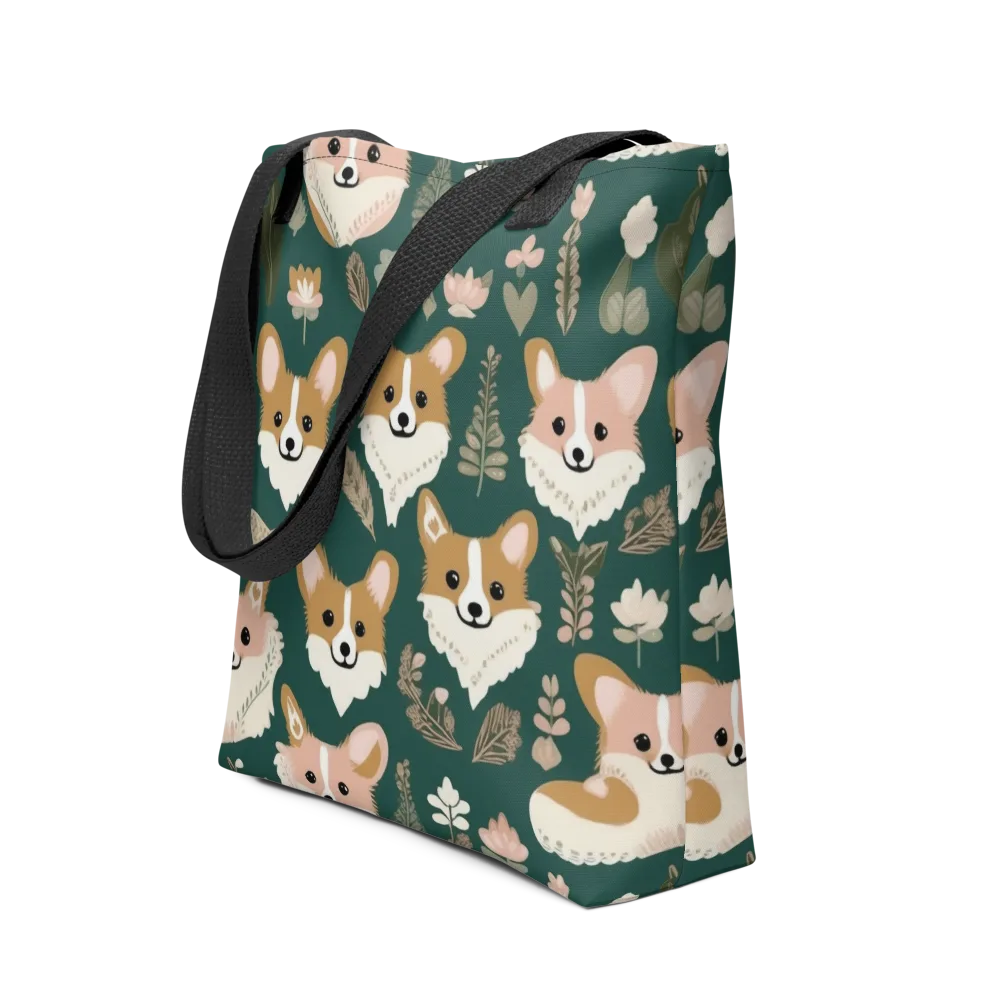 Corgi Cottage on Tote Bag — Front