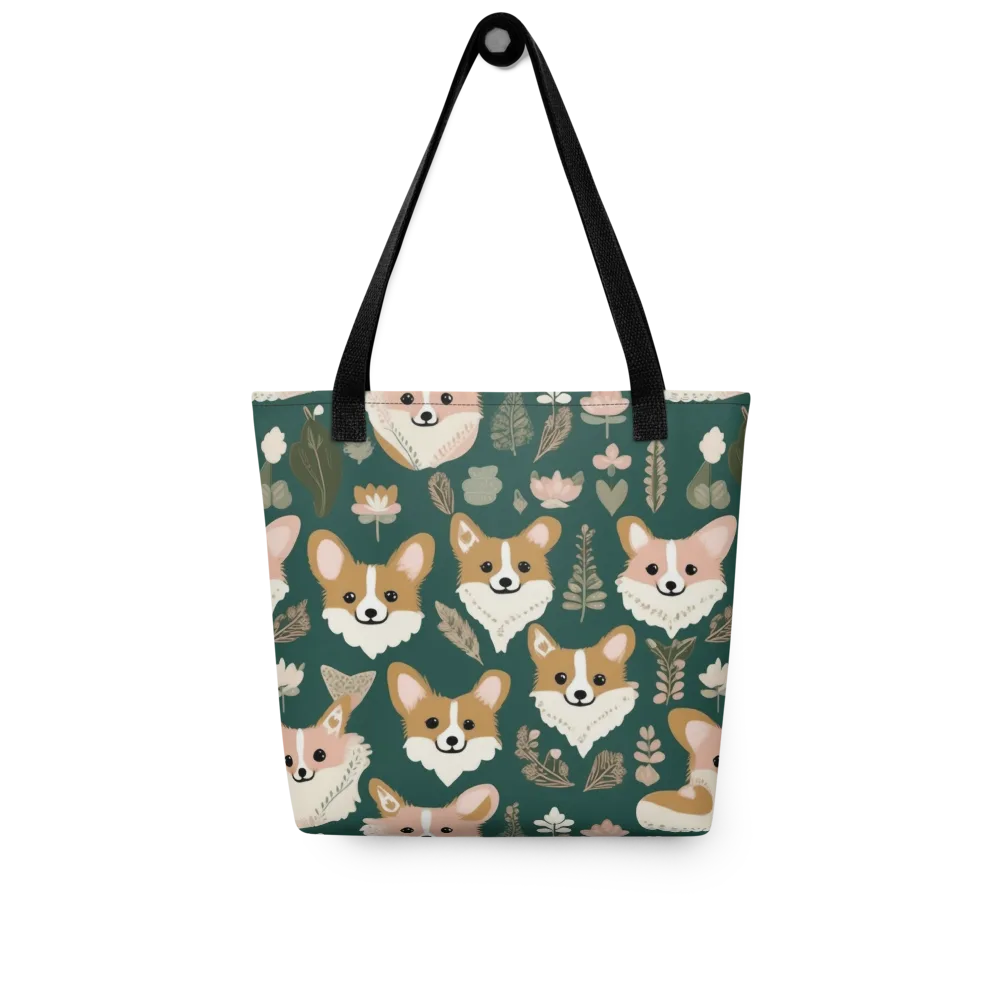 Corgi Cottage on Tote Bag — Front