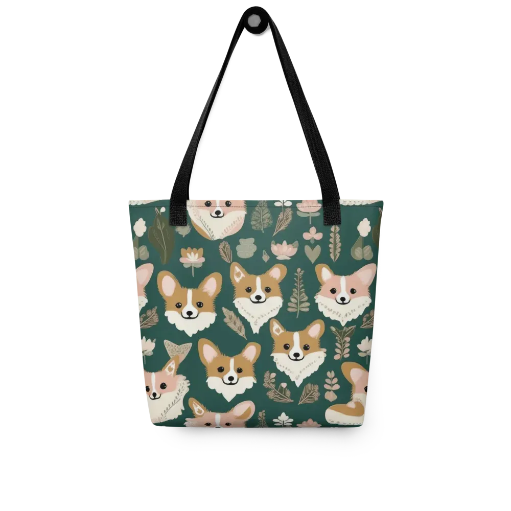Corgi Cottage on Tote Bag — Front