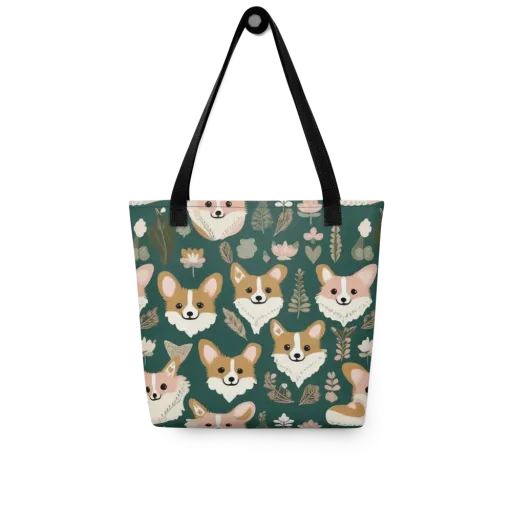 Corgi Cottage on a Tote Bag