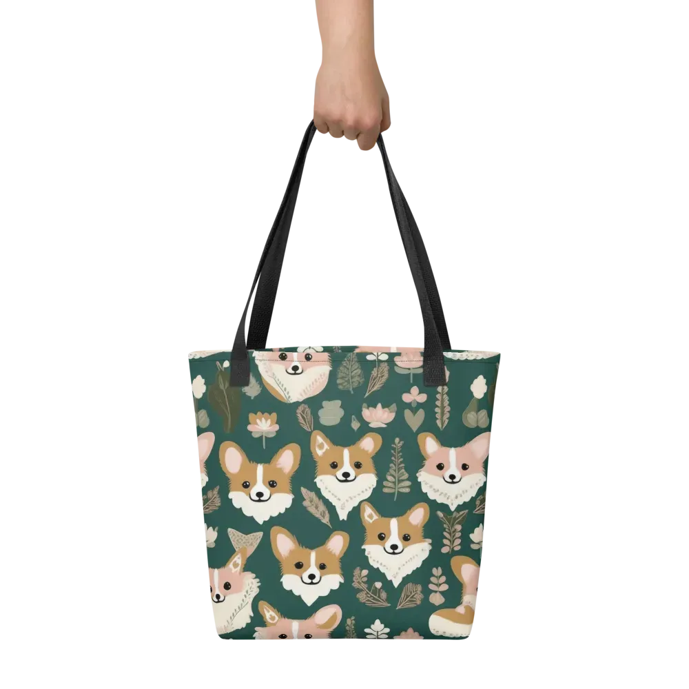 Corgi Cottage on Tote Bag — Front