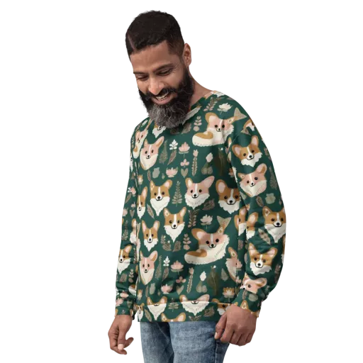 Corgi Cottage on a Sweatshirt