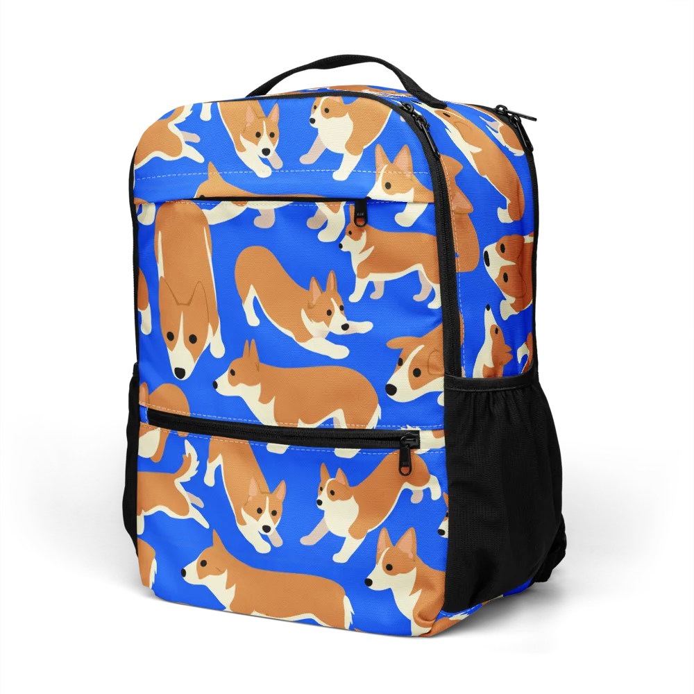 Blue Ribbon Herd on Utility Backpack — Left Front