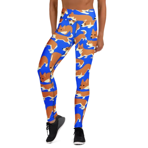 Blue Ribbon Herd on a Yoga Leggings