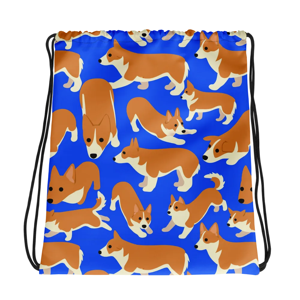 Blue Ribbon Herd on Drawstring Bag — Photo