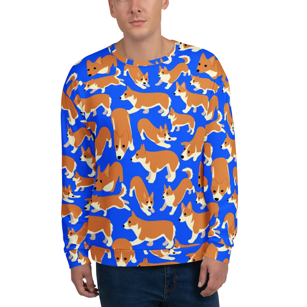 Blue Ribbon Herd on Sweatshirt — Front