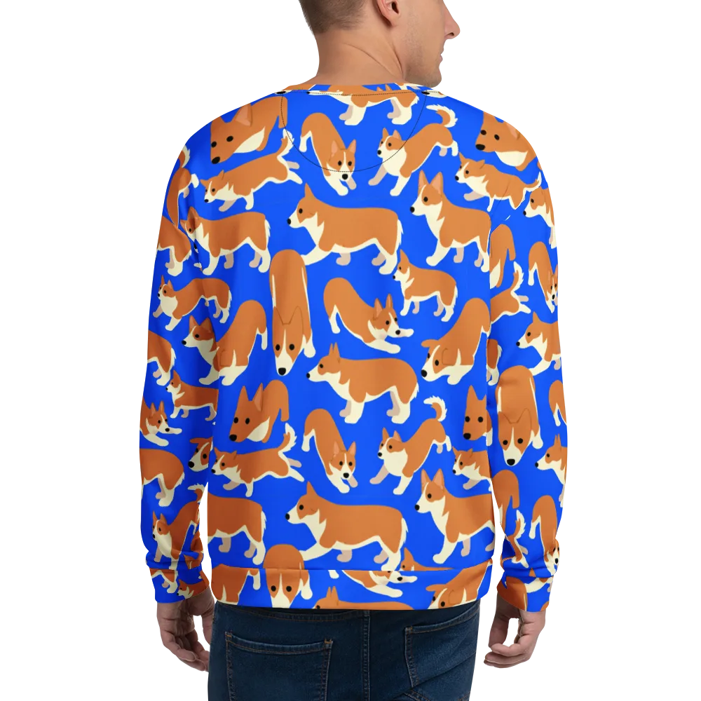 Blue Ribbon Herd on Sweatshirt — Back