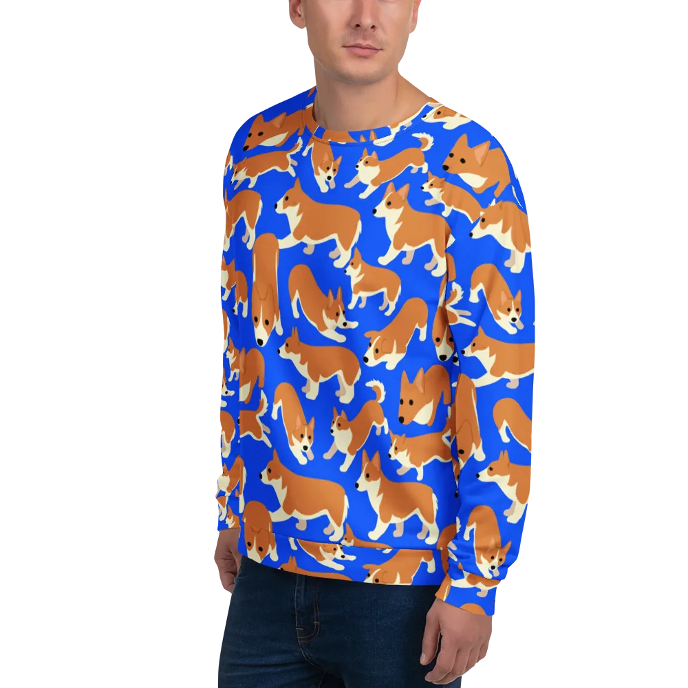 Blue Ribbon Herd on Sweatshirt — Left Front