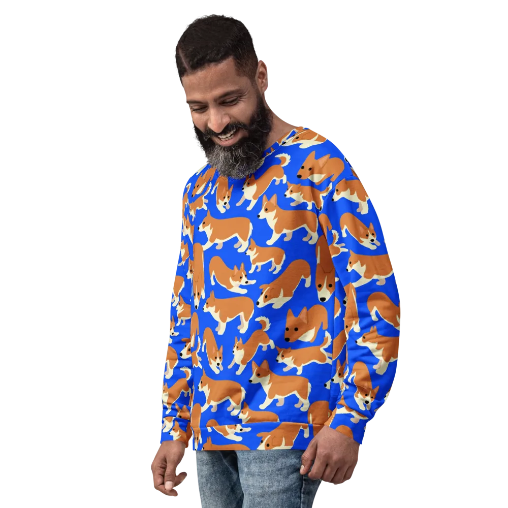 Blue Ribbon Herd on Sweatshirt — Left Front