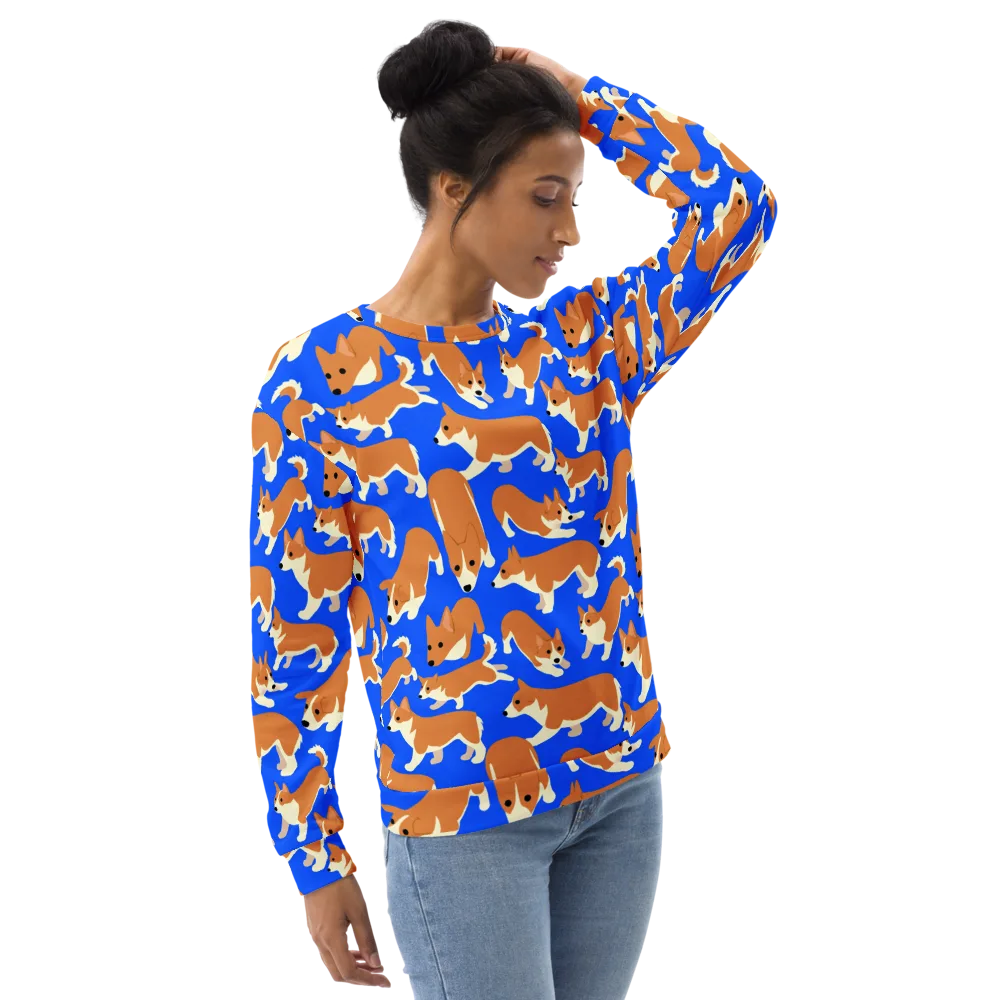 Blue Ribbon Herd on Sweatshirt — Right Front
