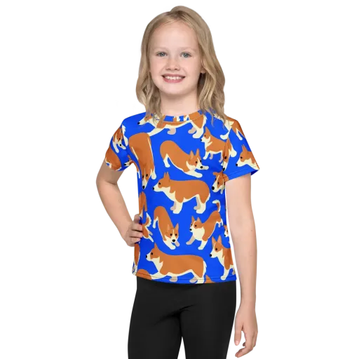 Blue Ribbon Herd on a Kids Crew Neck T-Shirt