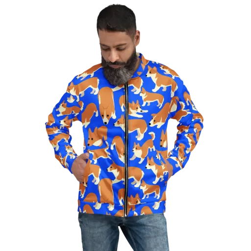 Blue Ribbon Herd on a Bomber Jacket