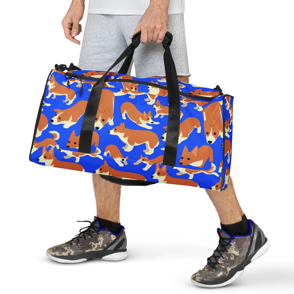 Blue Ribbon Herd on Duffle Bag — Front
