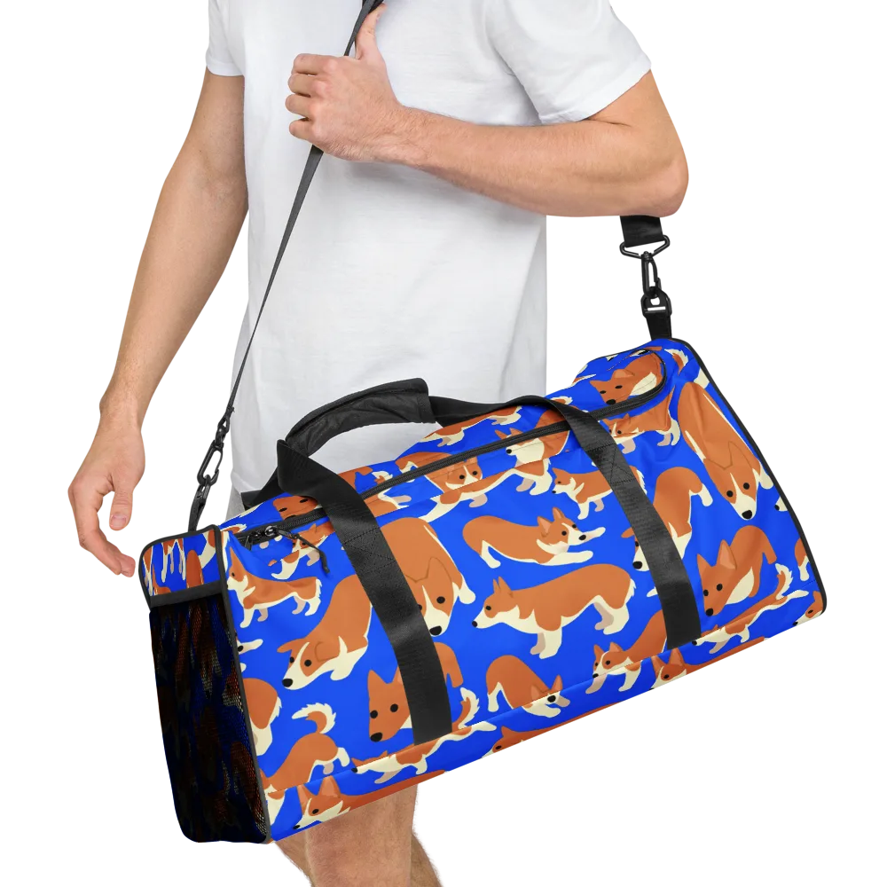 Blue Ribbon Herd on Duffle Bag — Right Front