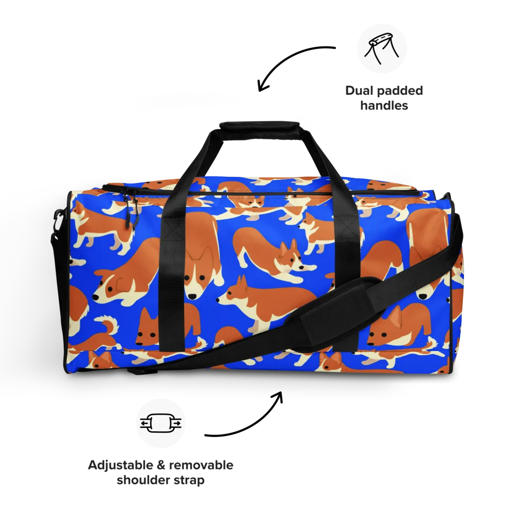 Blue Ribbon Herd on Duffle Bag — Front