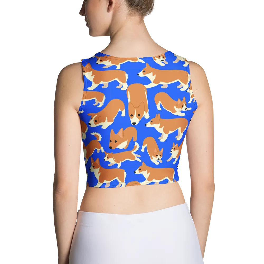 Blue Ribbon Herd on Crop Top — Back