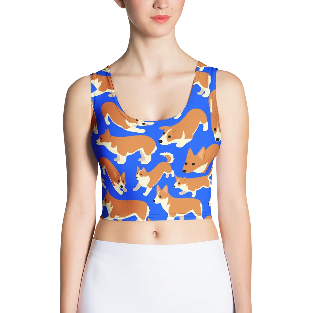 Blue Ribbon Herd on Crop Top — Front