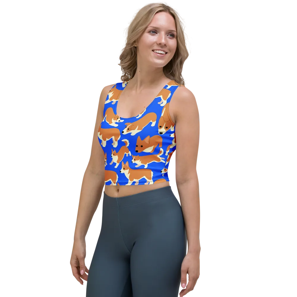 Blue Ribbon Herd on Crop Top — Left Front