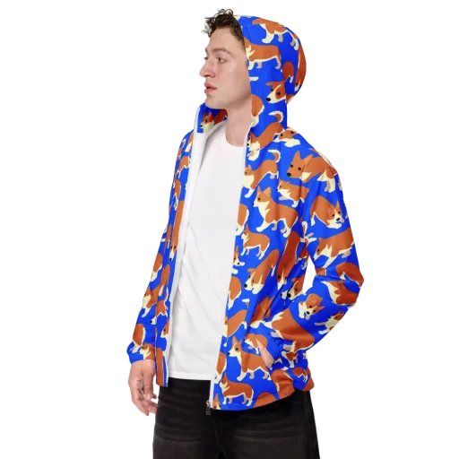 Blue Ribbon Herd on a Men's Windbreaker