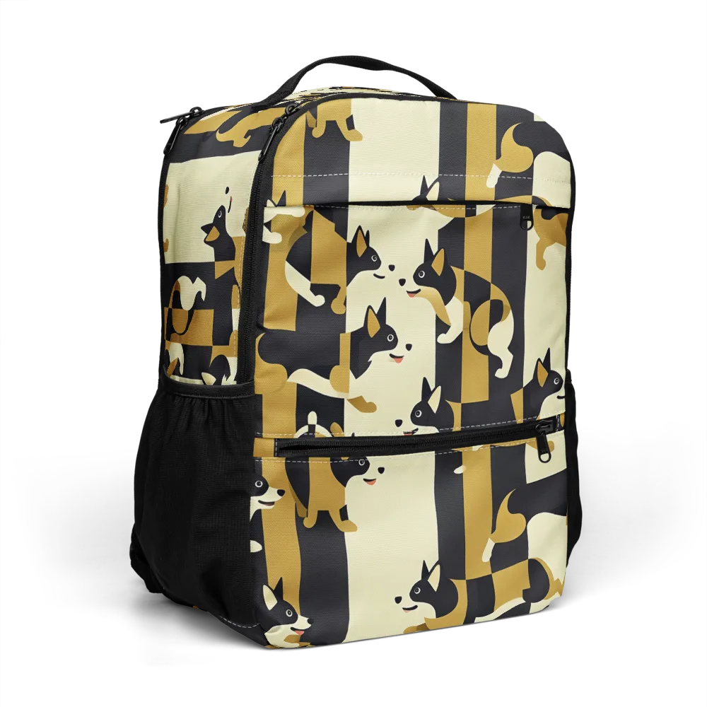 Gilded Hound on Utility Backpack — Right Front