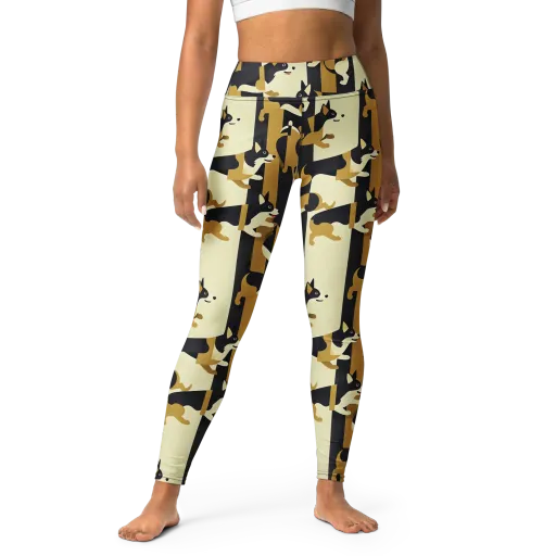 Gilded Hound on a Yoga Leggings