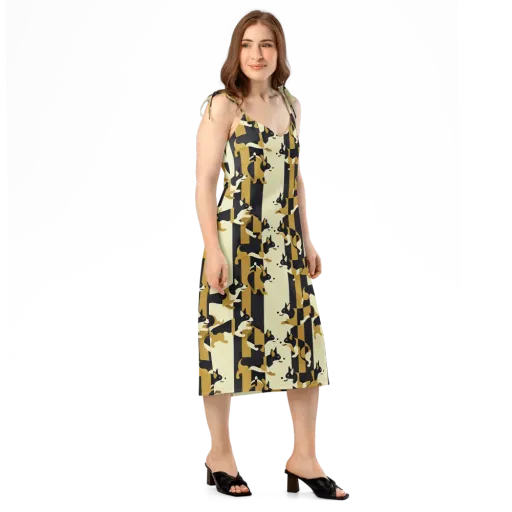 Gilded Hound on a Slip Dress