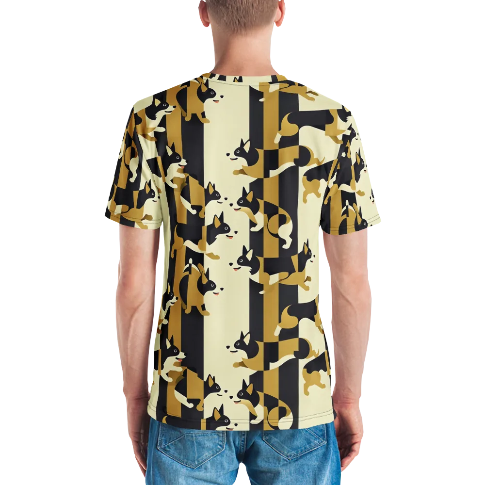 Gilded Hound on Men's Crew Neck T-Shirt — Back
