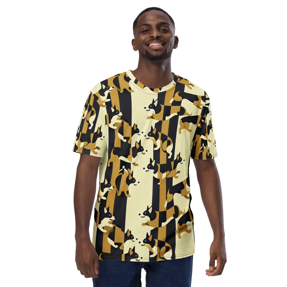 Gilded Hound on Men's Crew Neck T-Shirt — Front