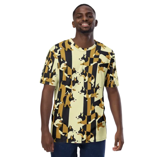 Gilded Hound on a Men's Crew Neck T-Shirt