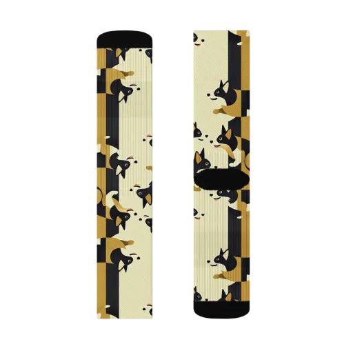Gilded Hound on a Socks