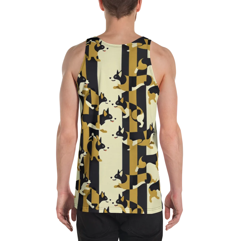 Gilded Hound on Men's Tank Top — Back
