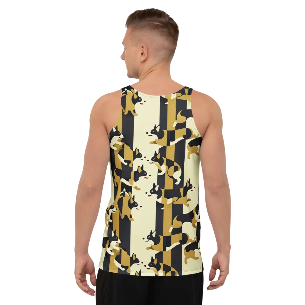 Gilded Hound on Men's Tank Top — Back