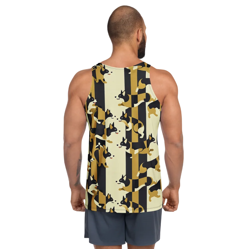 Gilded Hound on Men's Tank Top — Back