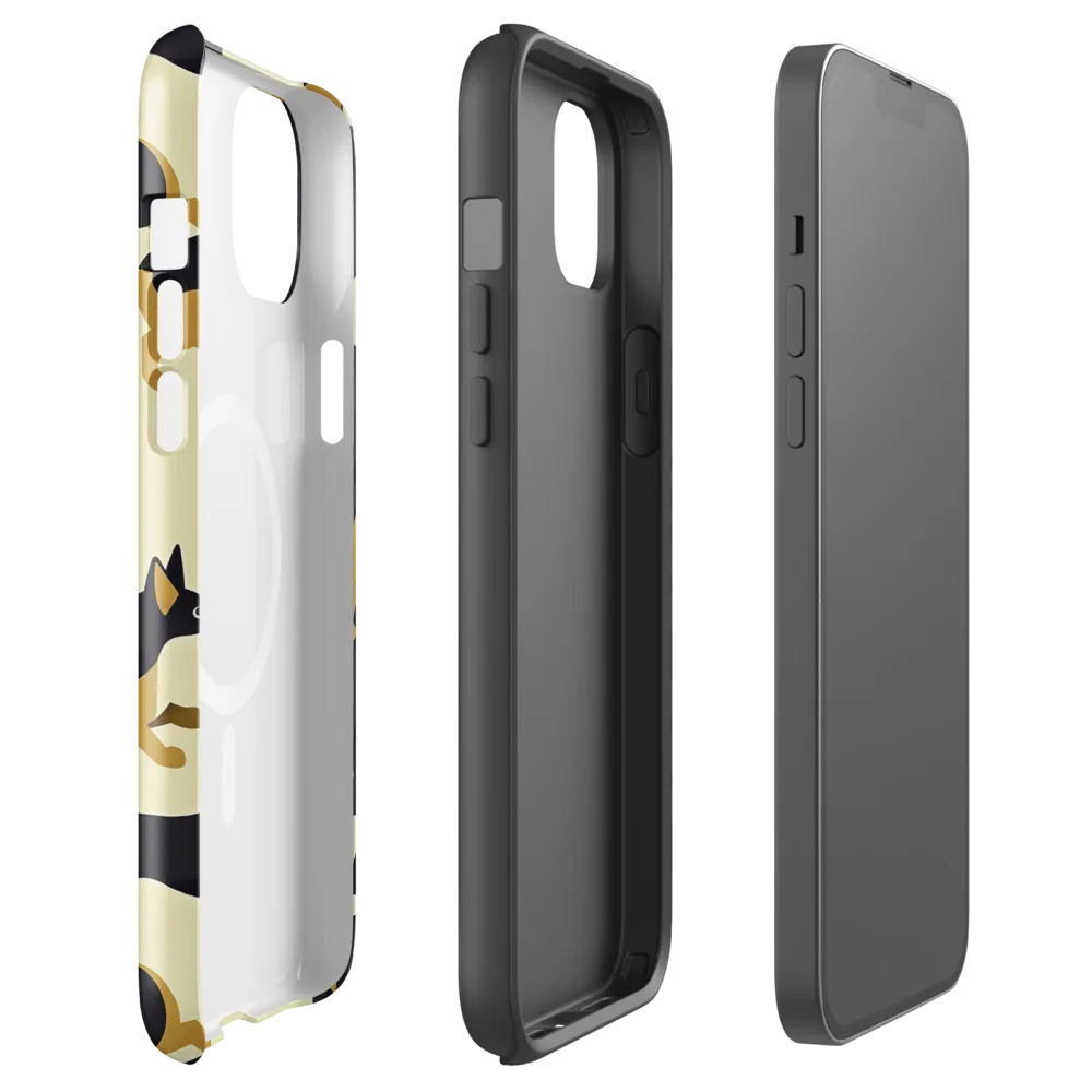 Gilded Hound on MagSafe Tough Case for iPhone® — Front