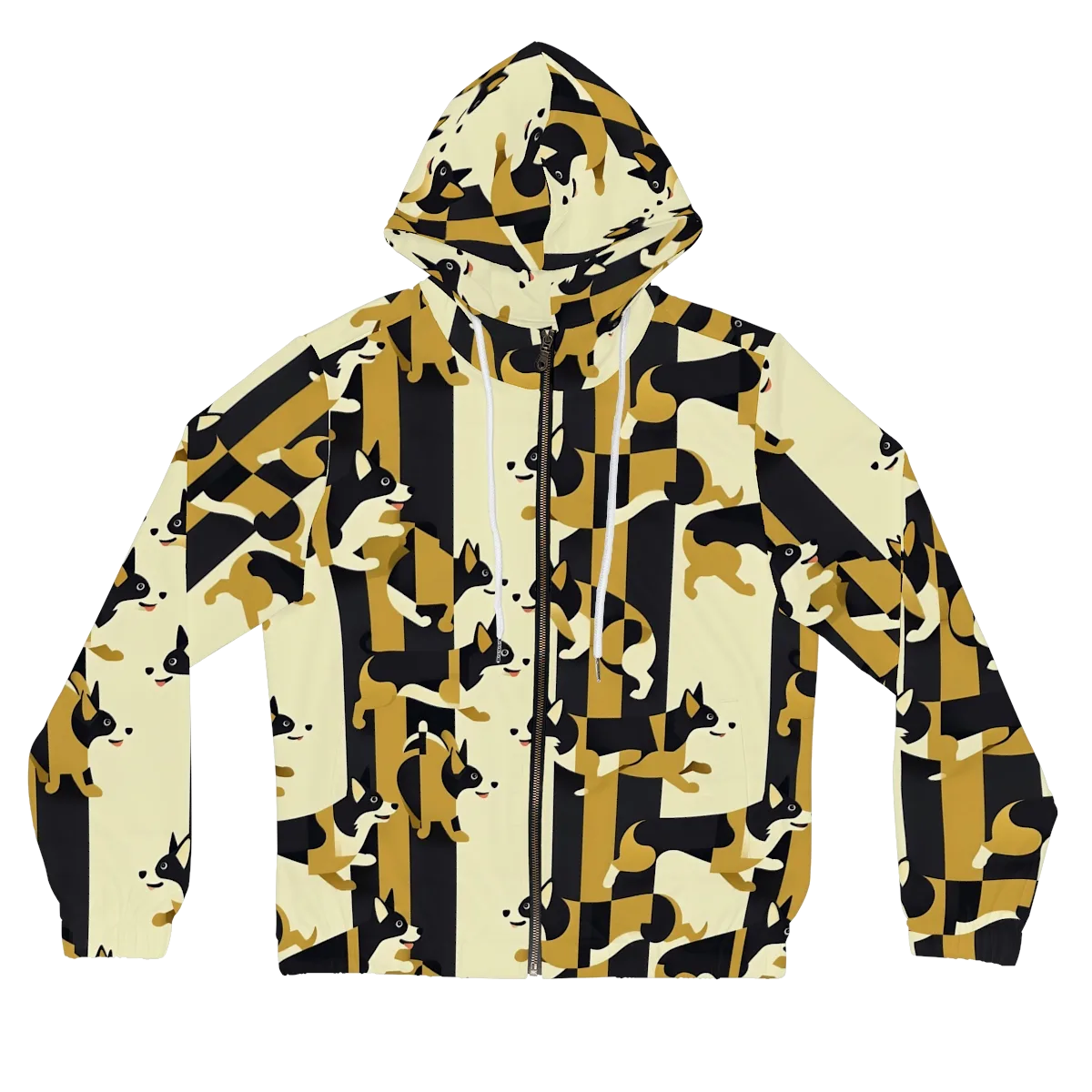 Gilded Hound on Women's Full-Zip Hoodie — Front