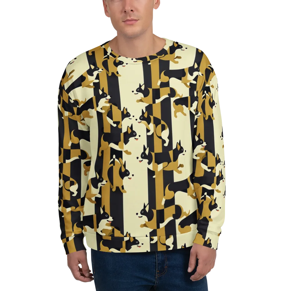 Gilded Hound on Sweatshirt — Front
