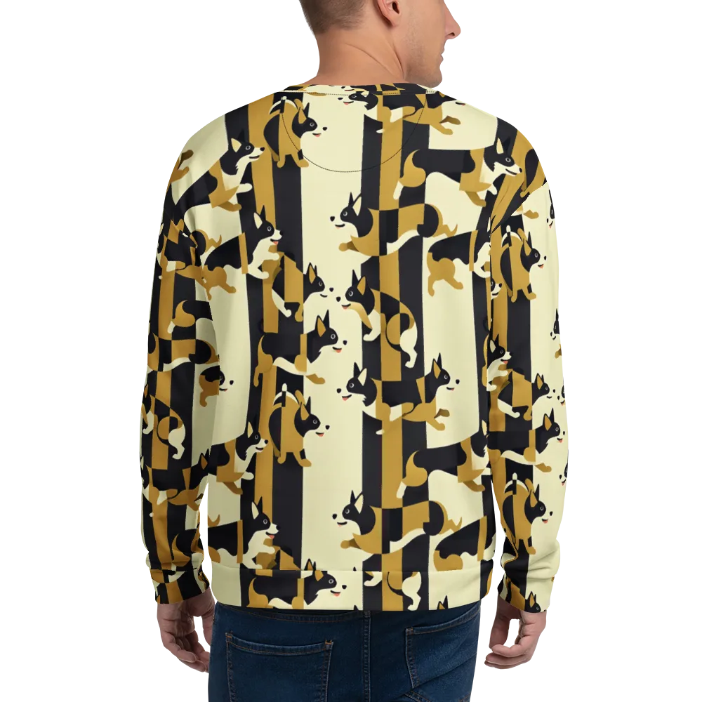 Gilded Hound on Sweatshirt — Back