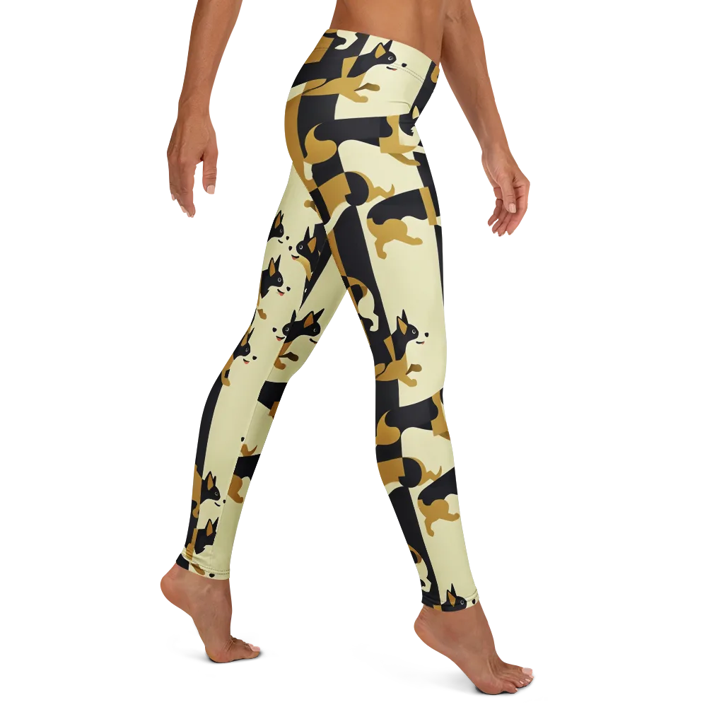 Gilded Hound on Leggings — Right