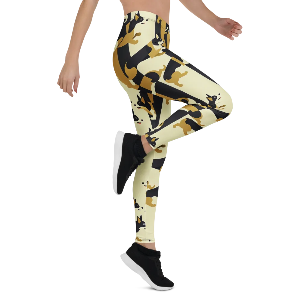 Gilded Hound on Leggings — Right