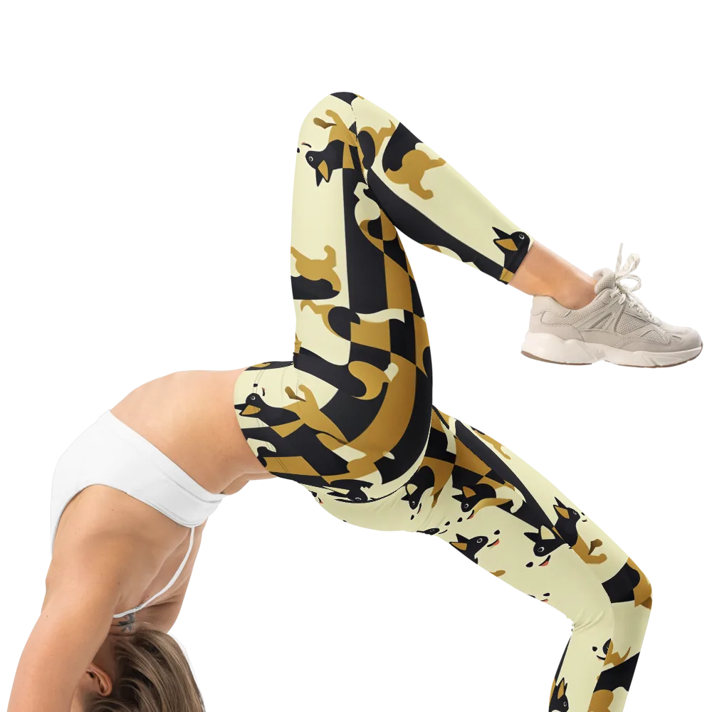 Gilded Hound on Leggings — Right