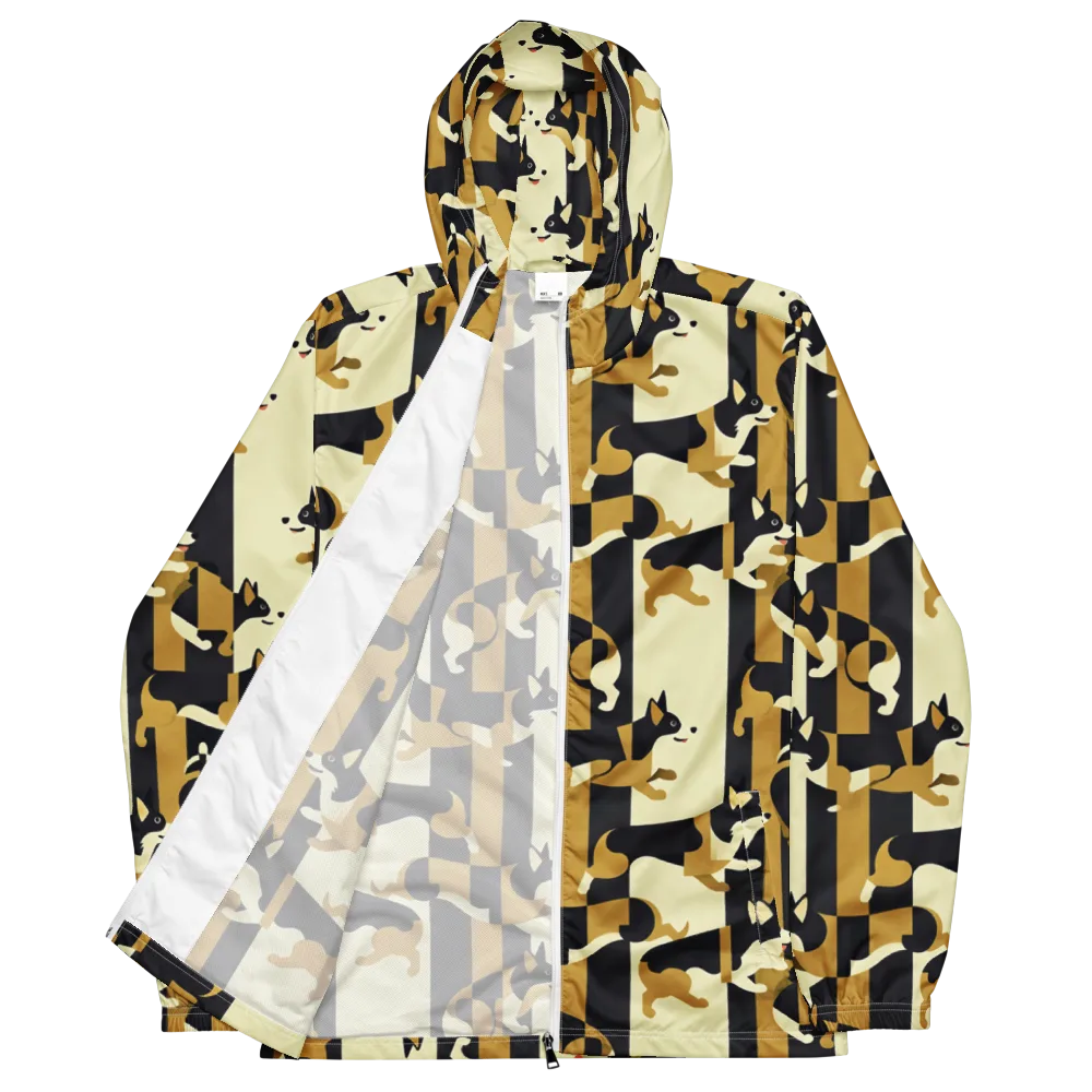 Gilded Hound on Men's Windbreaker — Front