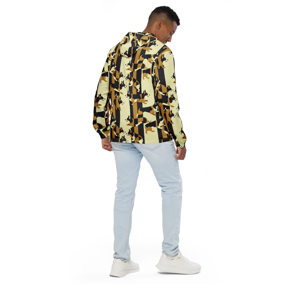 Gilded Hound on Men's Windbreaker — Back