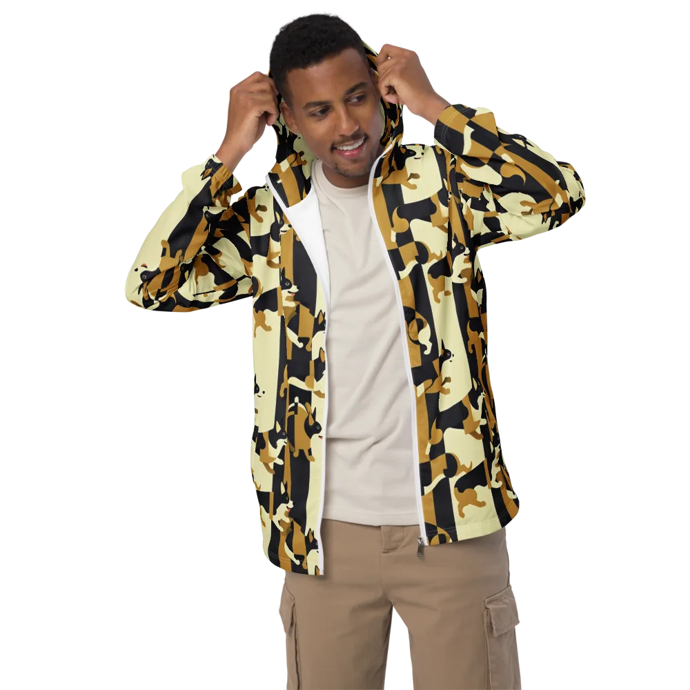 Gilded Hound on Men's Windbreaker — Front