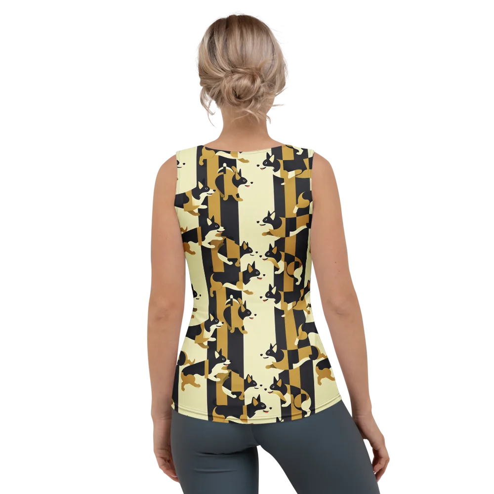 Gilded Hound on Women's Tank Top — Back