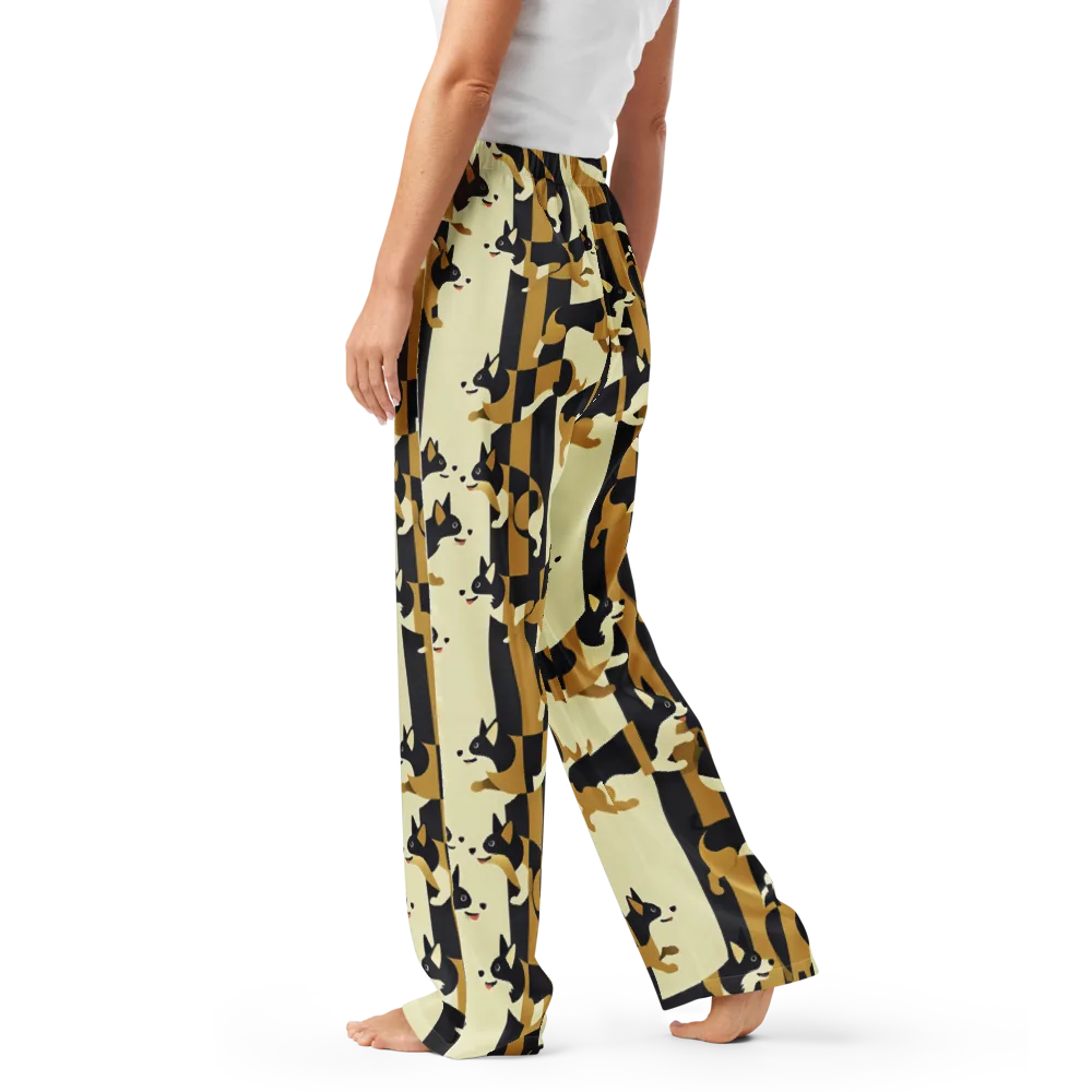 Gilded Hound on Women's Pajama Pants — Left