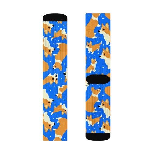 Corgi Snowglobe on a Socks