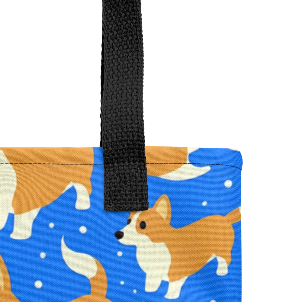 Corgi Snowglobe on Tote Bag — Product details