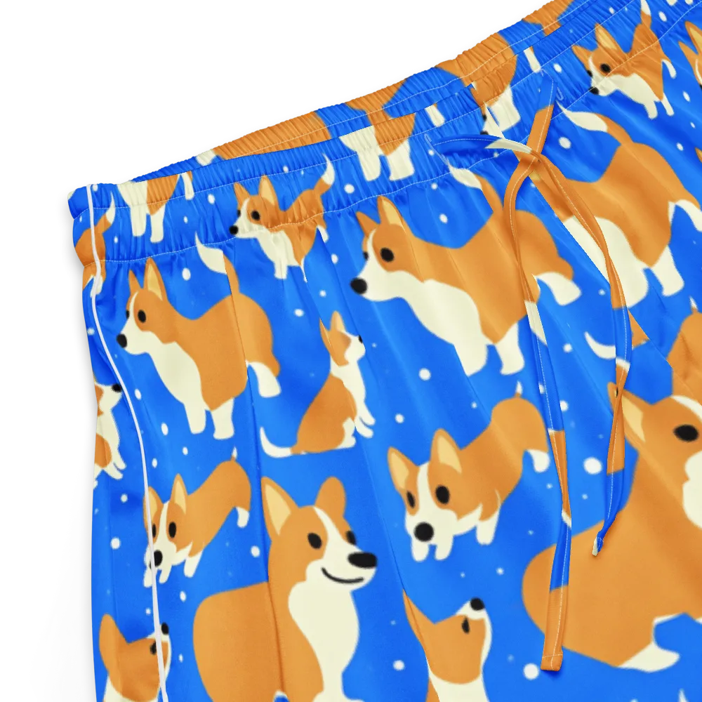 Corgi Snowglobe on Women's Pajama Shorts — Product details